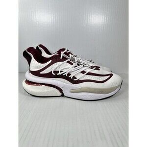 Adidas AlphaBoost V1 Mississippi State Shoes Men's Size 9.5 White Maroon IE1030